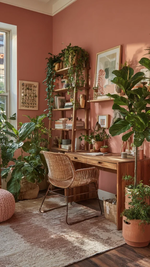 15 Pink Home Office Ideas for a Feminine Productive Space 5 qd 4