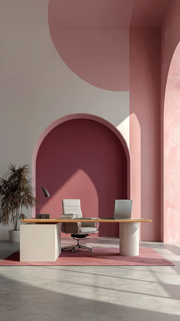 15 Pink Home Office Ideas for a Feminine Productive Space 6 qd 5