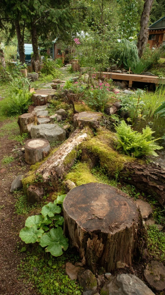 15 Old Logs and Stumps Ideas for Your Garden 16 ql 15