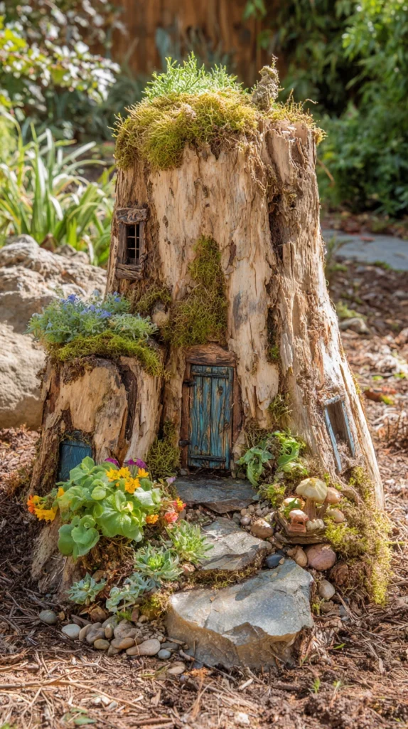 15 Old Logs and Stumps Ideas for Your Garden 9 ql 8