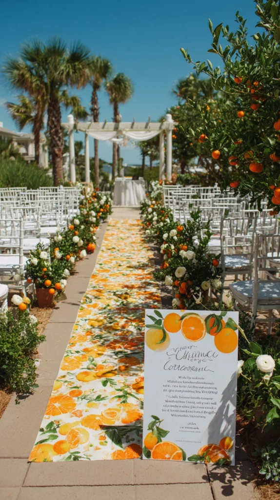 14 Orange and White Wedding Decor Ideas for a Fresh Bold Look 2 qw 1