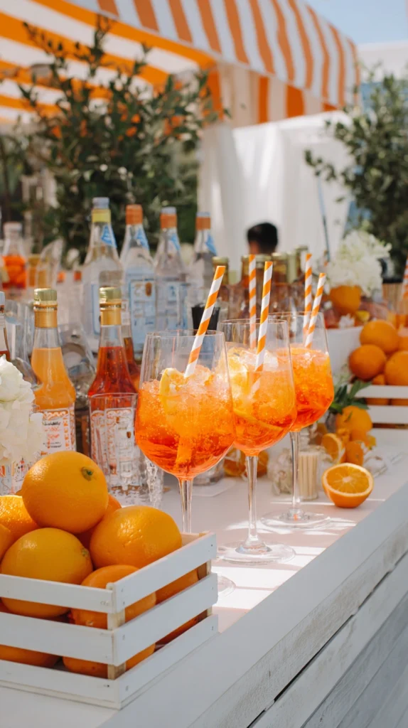 14 Orange and White Wedding Decor Ideas for a Fresh Bold Look 15 qw 14