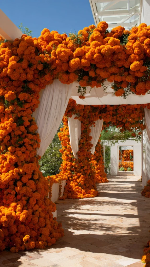 14 Orange and White Wedding Decor Ideas for a Fresh Bold Look 3 qw 2