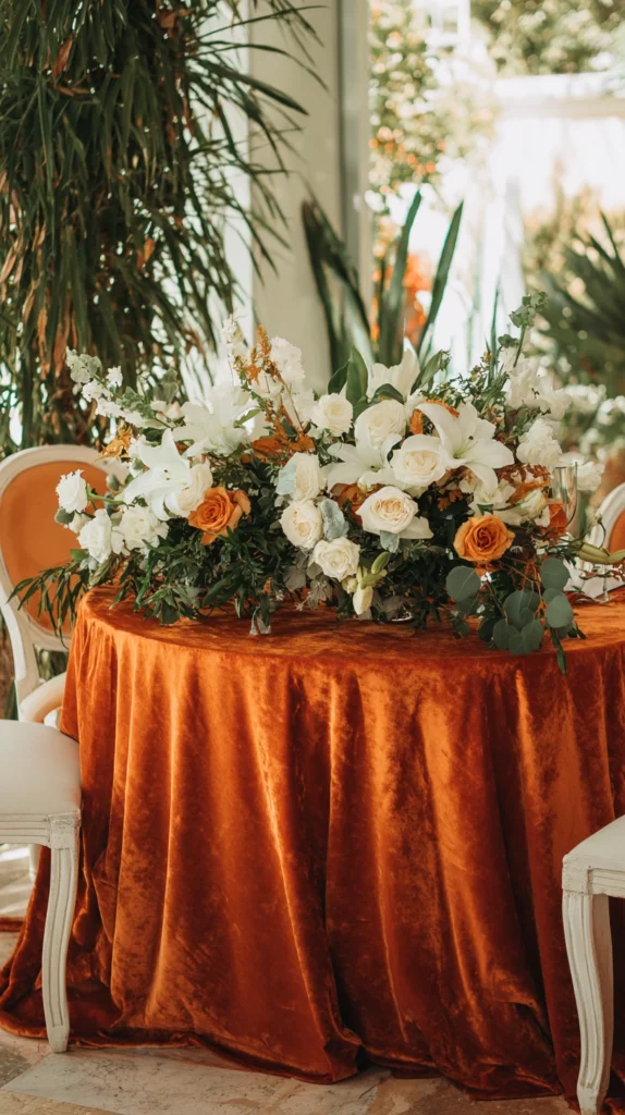 14 Orange and White Wedding Decor Ideas for a Fresh Bold Look 5 qw 4