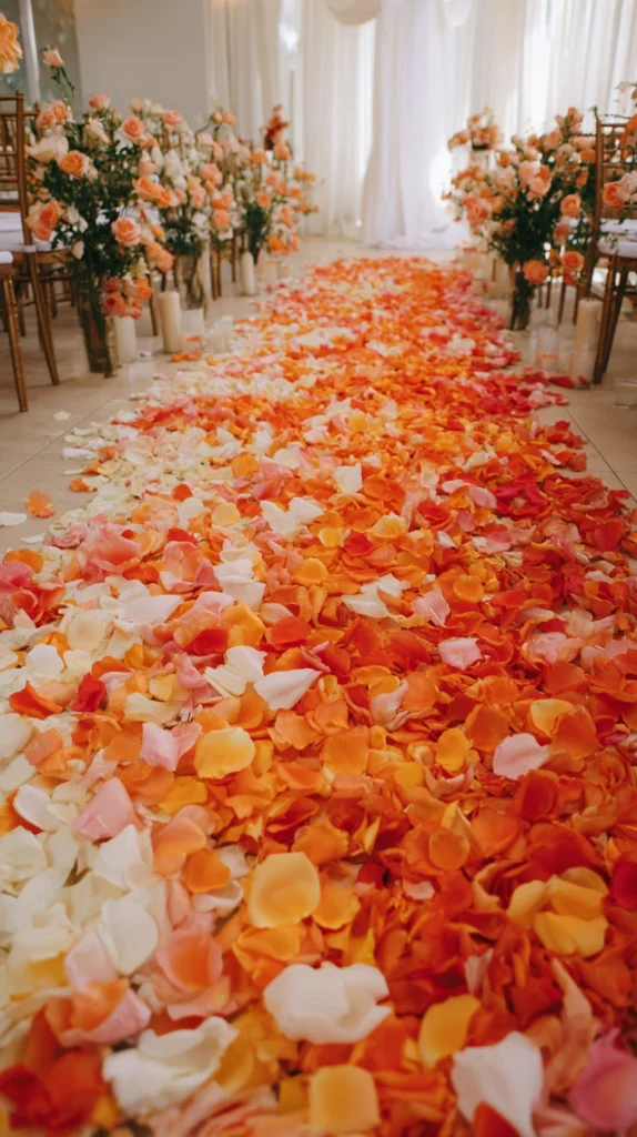 14 Orange and White Wedding Decor Ideas for a Fresh Bold Look 6 qw 5