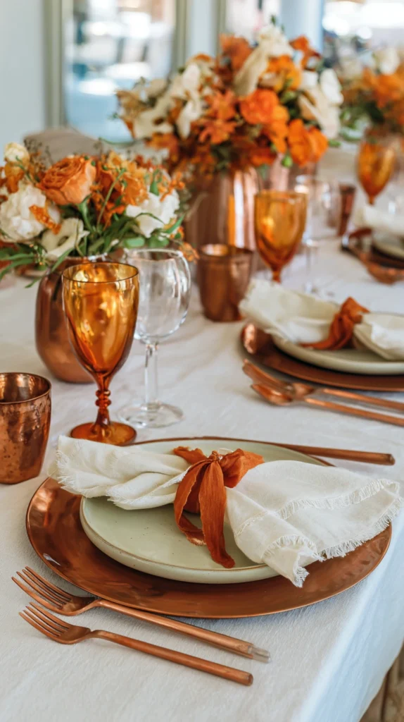 14 Orange and White Wedding Decor Ideas for a Fresh Bold Look 7 qw 6