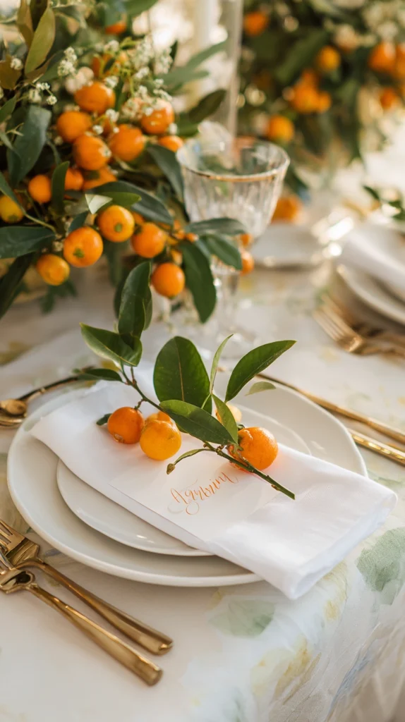 14 Orange and White Wedding Decor Ideas for a Fresh Bold Look 9 qw 8