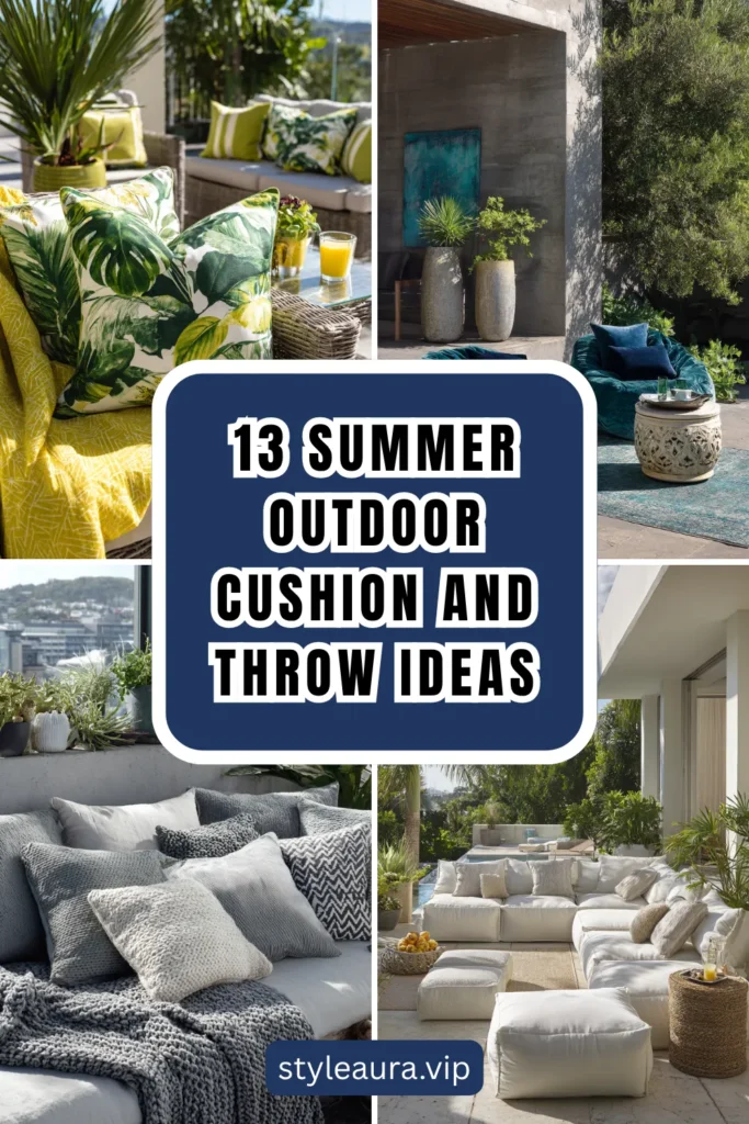 13 Summer Outdoor Cushion and Throw Ideas for Cozy Patios 1 style 11
