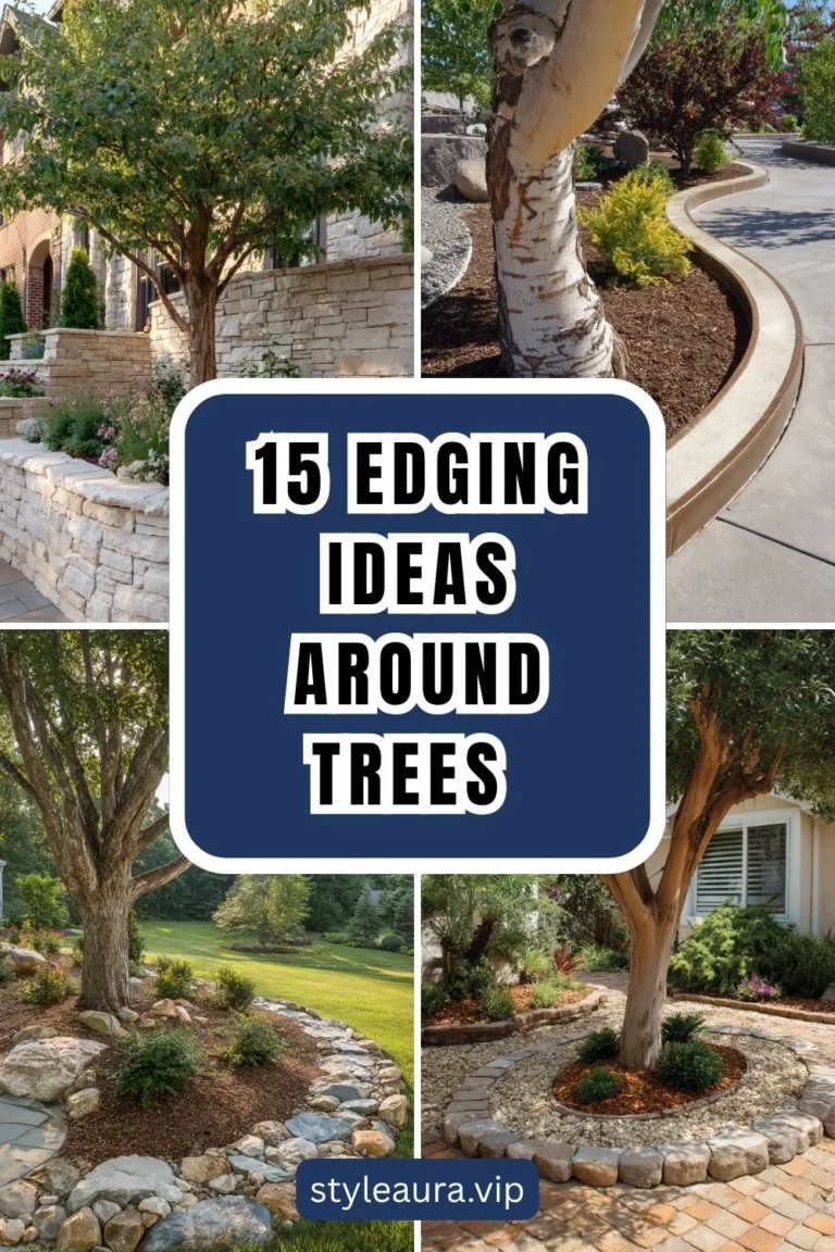 15 Edging Ideas Around Trees for a Polished Landscape