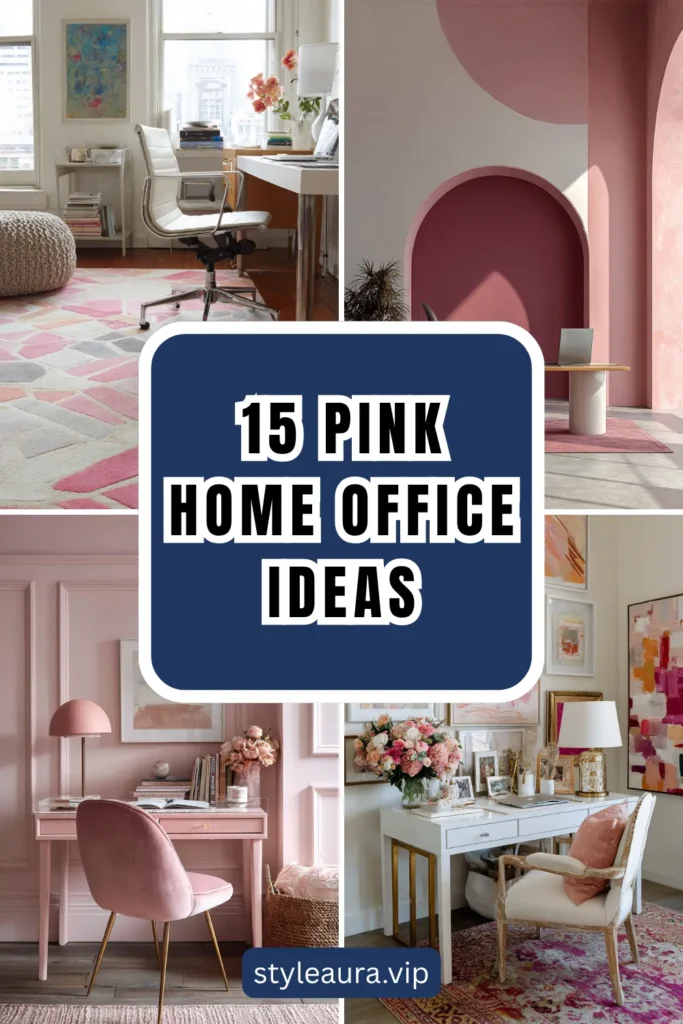 15 Pink Home Office Ideas for a Feminine Productive Space 1 style 14