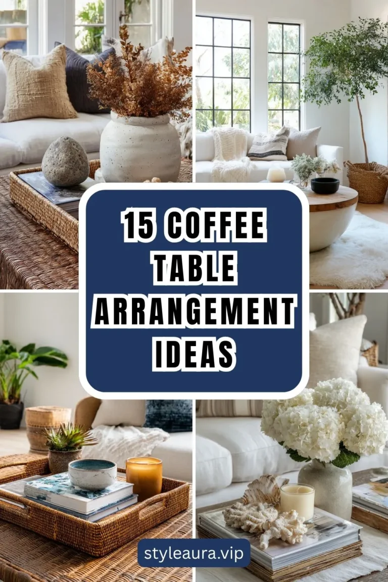15 Coffee Table Arrangement Ideas