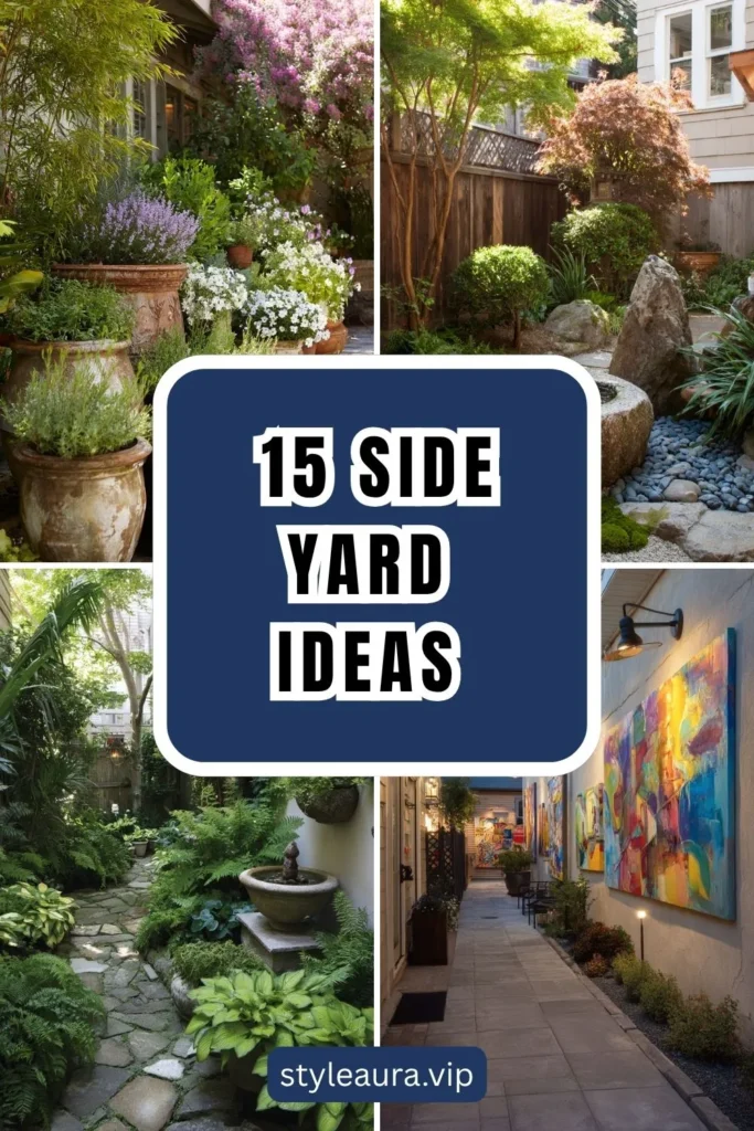 15 Side Yard Ideas to Transform Neglected Spaces 1 style 16 1