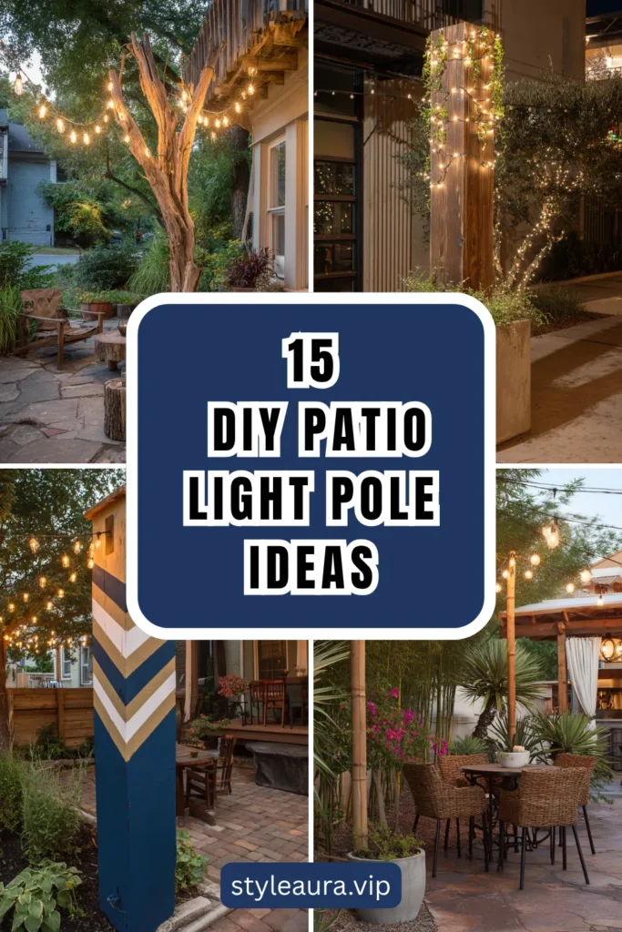 15 DIY Patio Light Pole Ideas 1 style 17