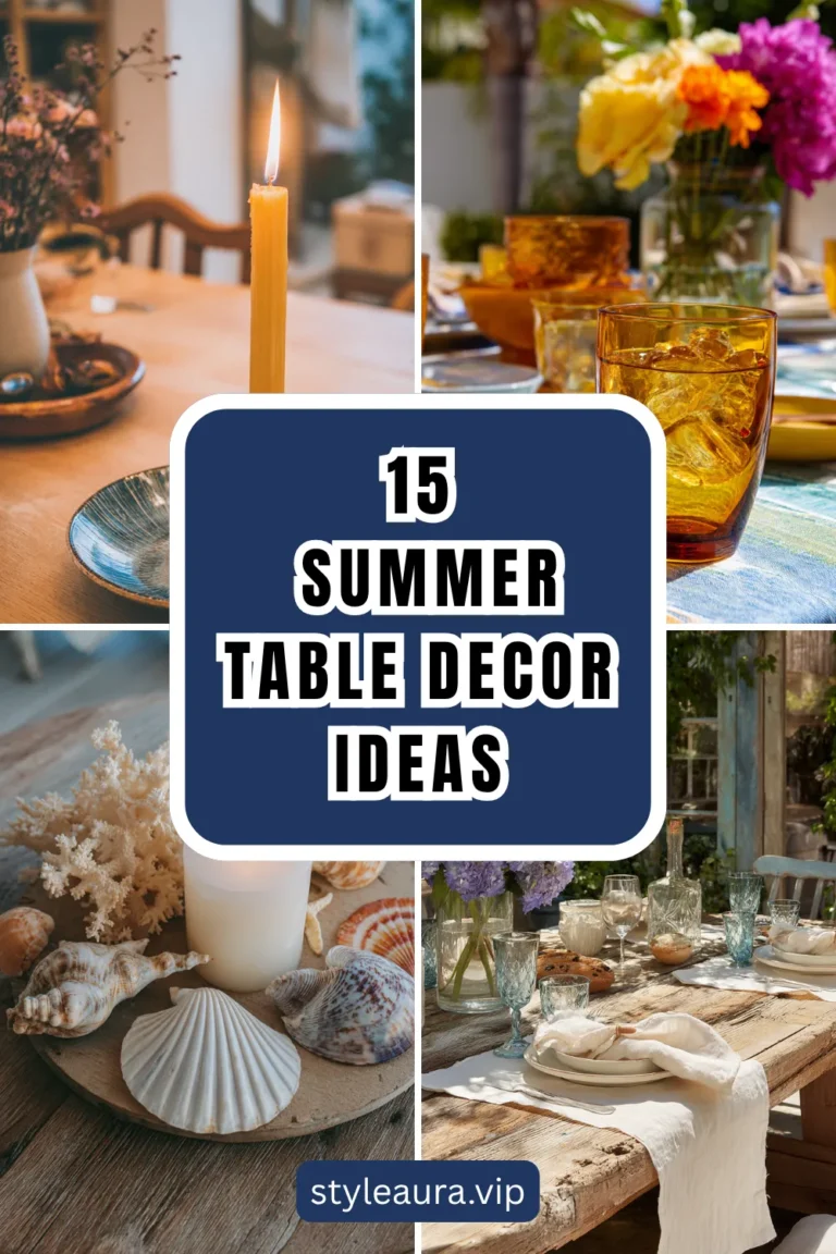 15 Summer Table Decor Ideas 20 15 Summer Table Decor Ideas