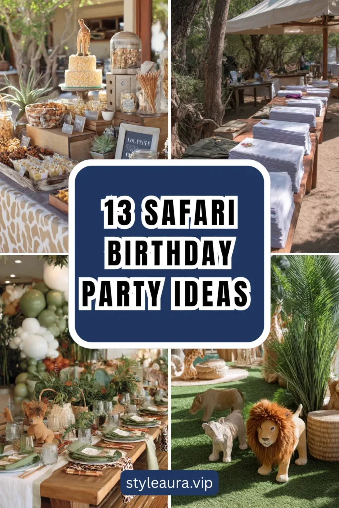 13 Safari Birthday Party Ideas for Wild Little Adventurers 1 style 4