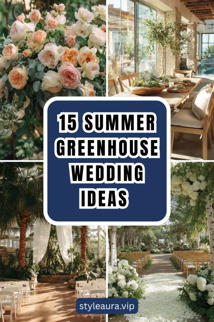 15 Summer Greenhouse Wedding Ideas for a Botanical Romance 1 style 7