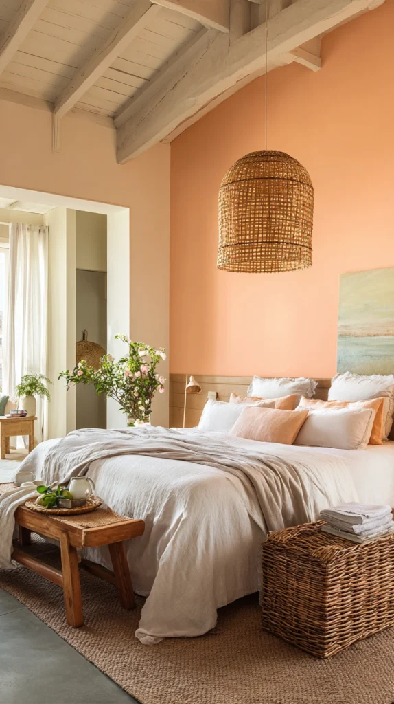 15 Peach Bedroom Color Schemes 13 wq 12 1
