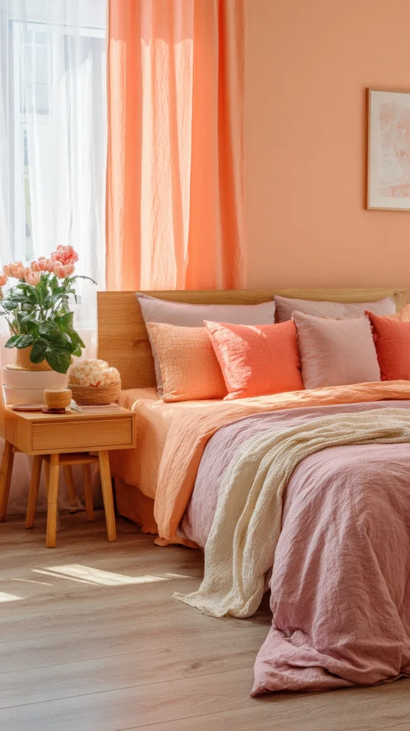 15 Peach Bedroom Color Schemes 16 wq 15 1