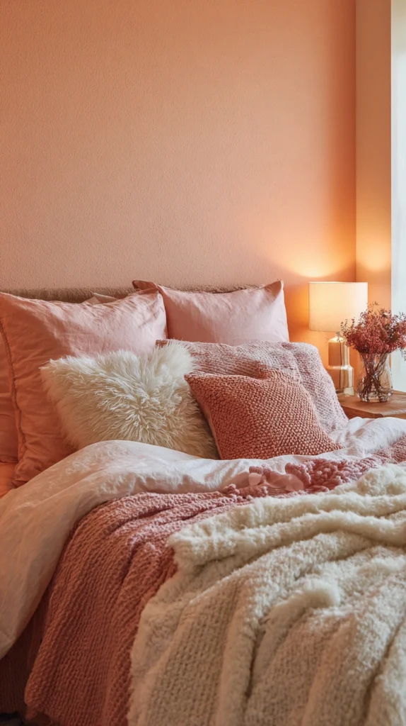 15 Peach Bedroom Color Schemes 4 wq 3 1