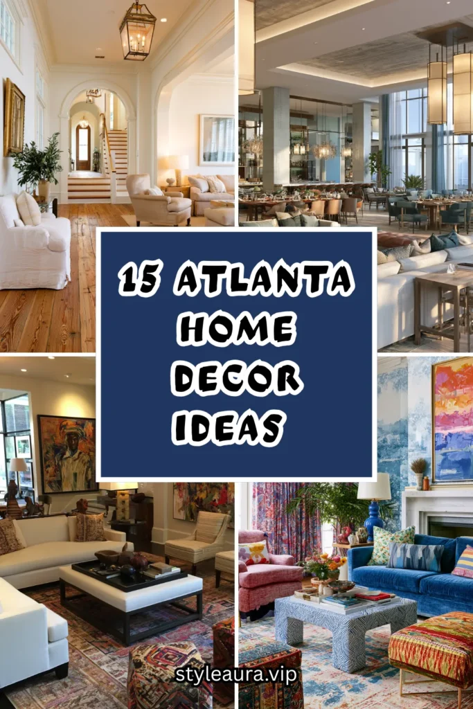 15 Atlanta Home Decor Ideas That Blend Southern History With Modern Edge 1 15 32 1