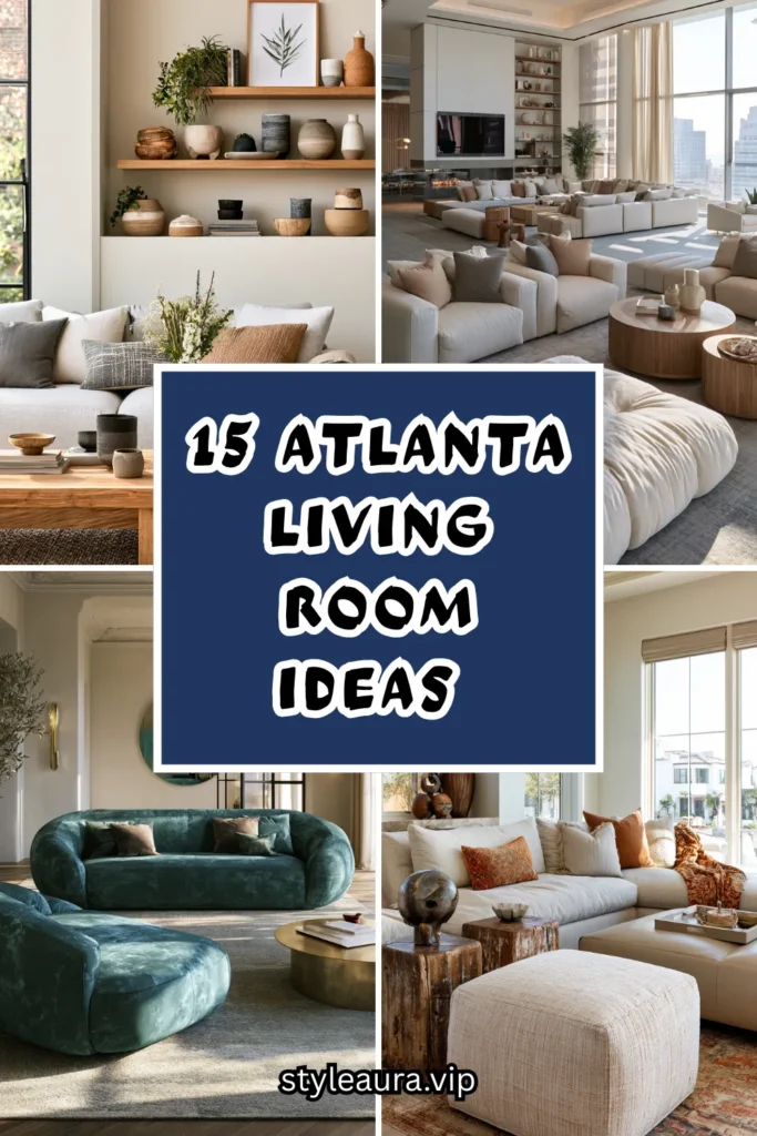 15 Atlanta Living Room Ideas That Pull Off the Warm Modern Southern Look 1 15 41