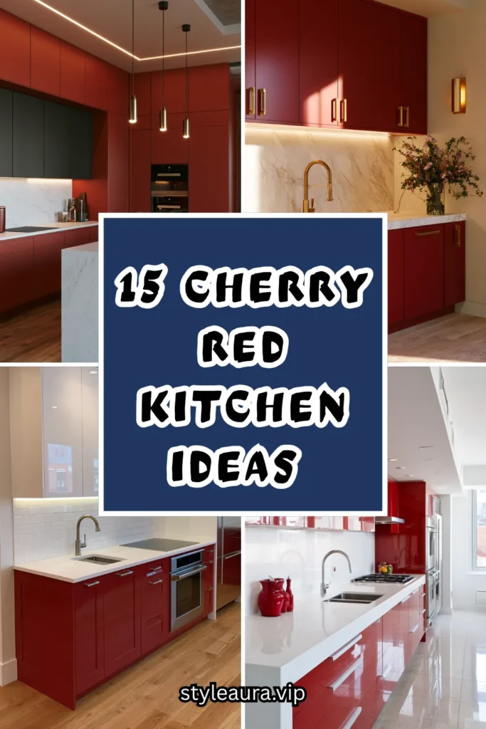 15 Cherry Red Kitchen Ideas for a Bold Designer Look 1 15 70
