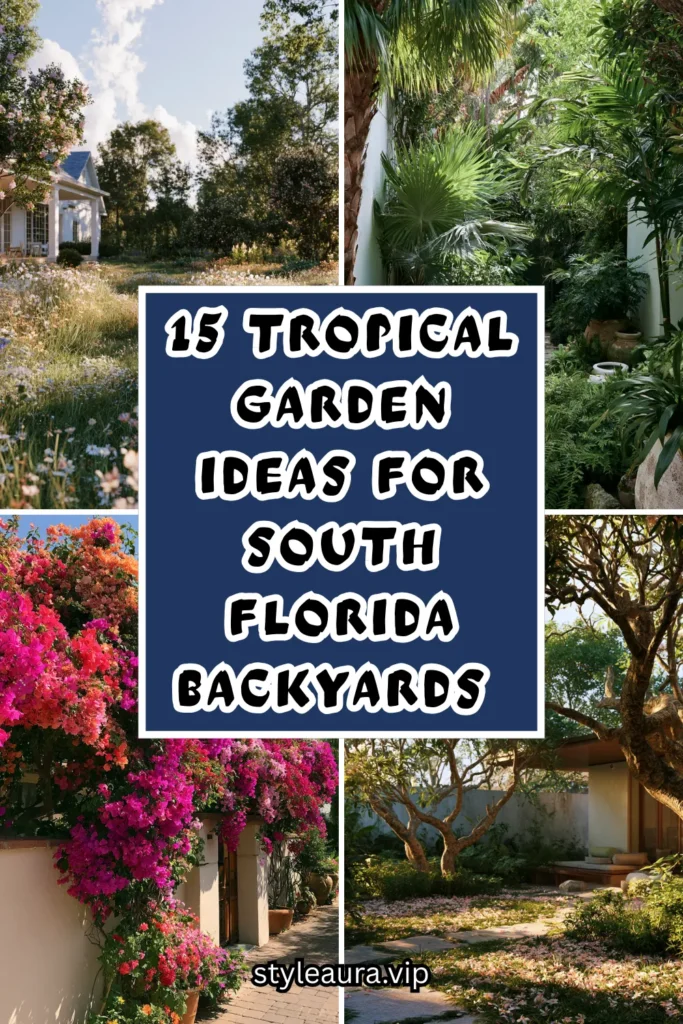 15 Tropical Garden Ideas for South Florida Backyards That Practically Grow Themselves 1 15 83