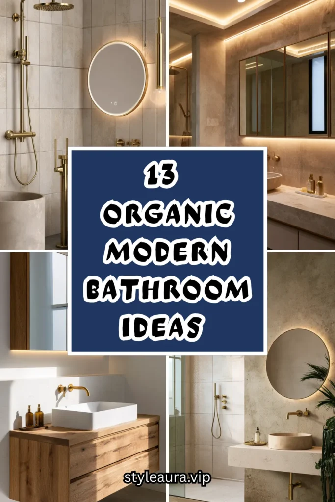 13 Organic Modern Bathroom Ideas with Spa-Like Warmth 1 15 84 1