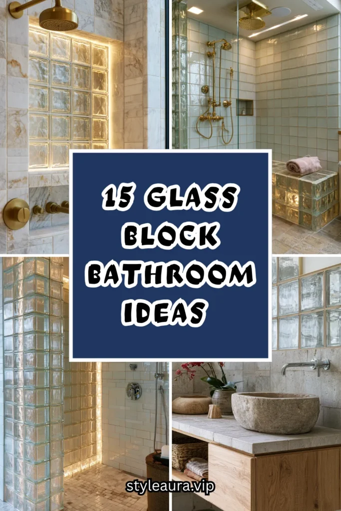 15 Glass Block Bathroom Ideas Making a Huge Comeback in 2026 1 15 94