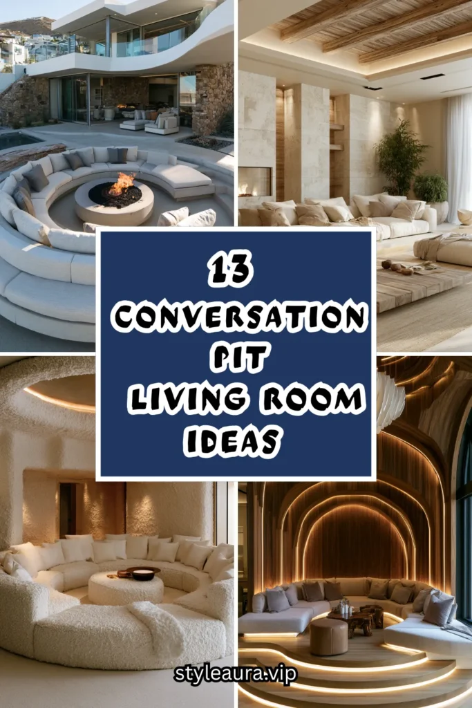 13 Conversation Pit Living Room Ideas with a Modern Luxury Twist 1 15 98