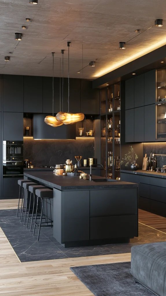 15 Black Kitchen Cabinet Ideas for a Sleek Designer Look 16 FR 15 5