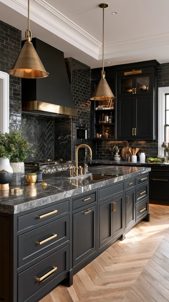 15 Black Kitchen Cabinet Ideas for a Sleek Designer Look 4 FR 3 7