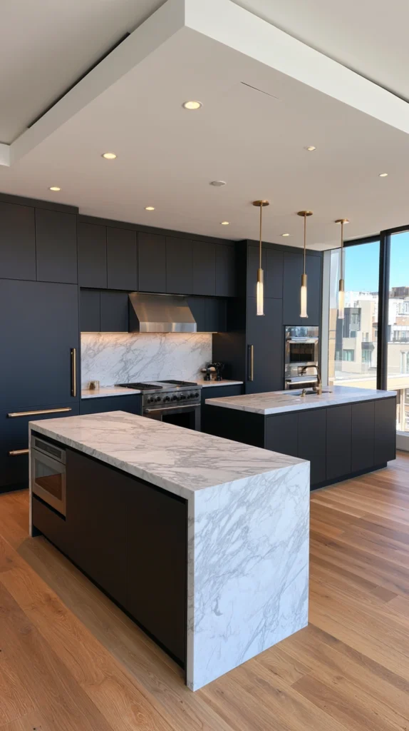 15 Black Kitchen Cabinet Ideas for a Sleek Designer Look 9 FR 8 7
