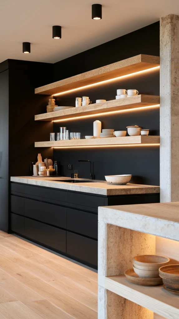 15 Black Kitchen Cabinet Ideas for a Sleek Designer Look 10 FR 9 7