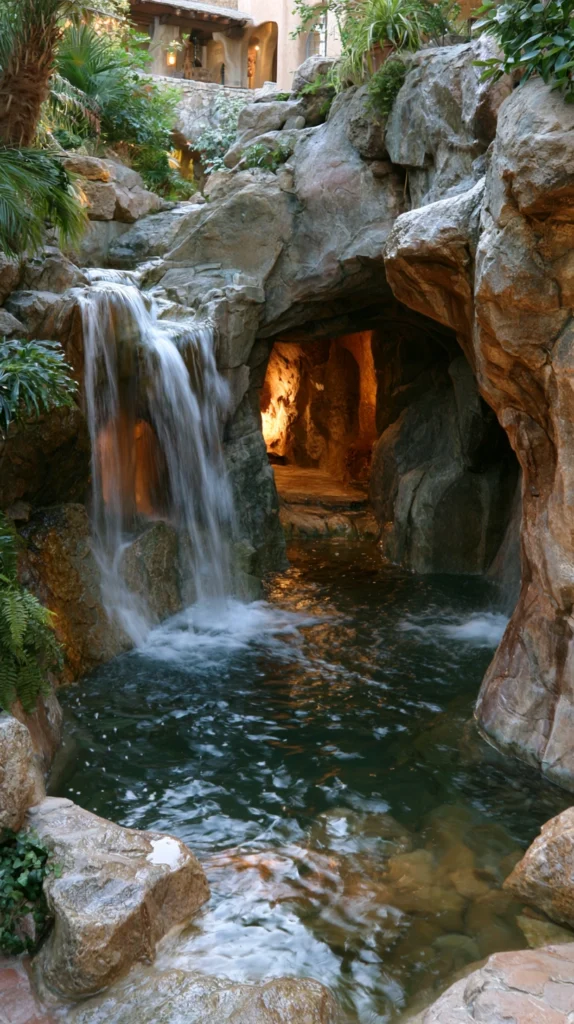 15 Backyard Waterfall Ideas With LED Lighting for a Magical Glow 11 VF 10 1