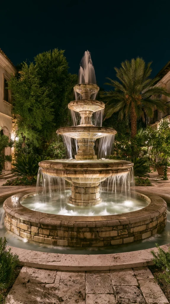 15 Backyard Waterfall Ideas With LED Lighting for a Magical Glow 5 VF 4 1