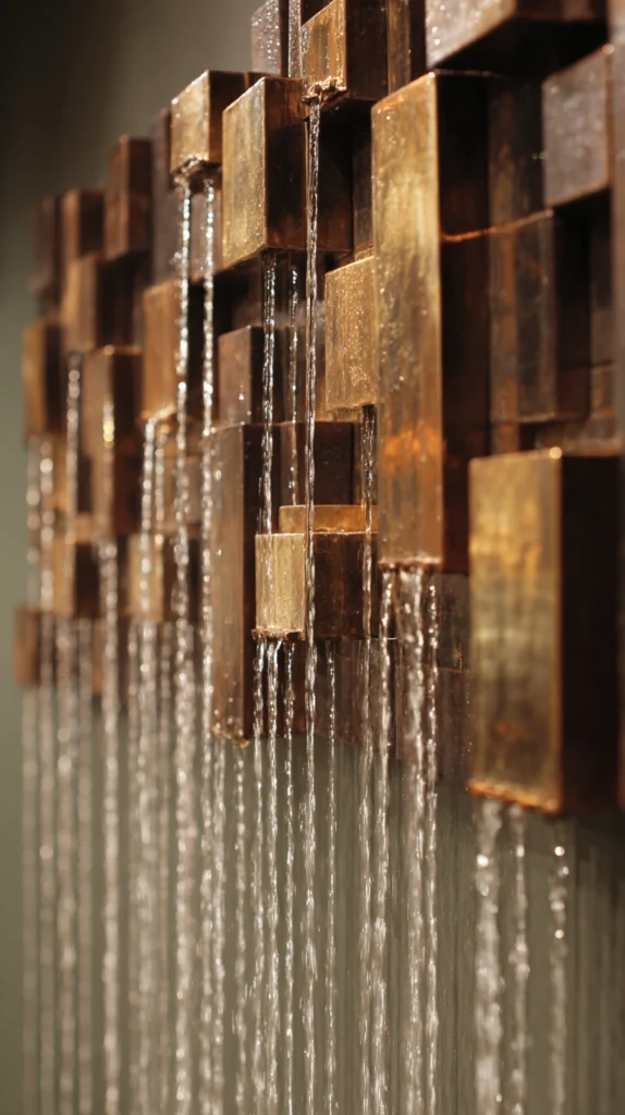 Water Meets Wall: 15 Backyard Waterfall Wall Ideas for a Sleek Statement Feature 11 fd 10 3