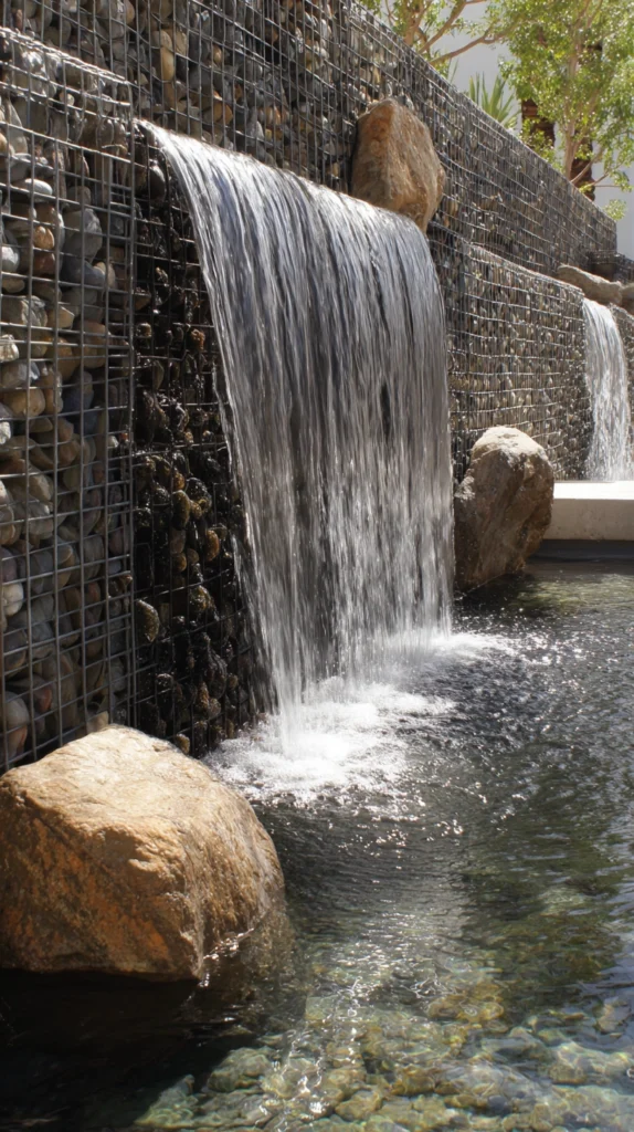 Water Meets Wall: 15 Backyard Waterfall Wall Ideas for a Sleek Statement Feature 13 fd 12 3