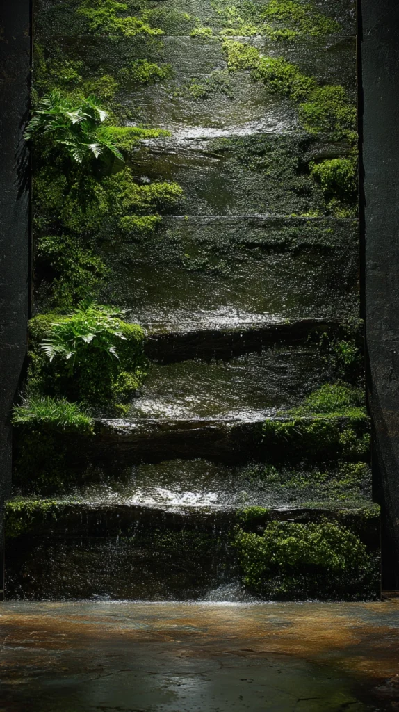Water Meets Wall: 15 Backyard Waterfall Wall Ideas for a Sleek Statement Feature 14 fd 13 3
