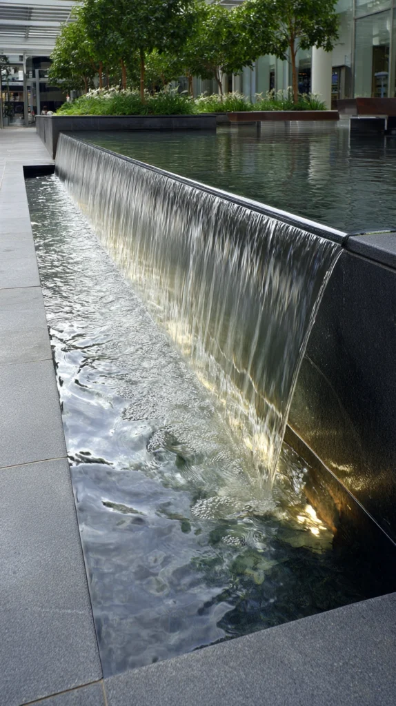 Water Meets Wall: 15 Backyard Waterfall Wall Ideas for a Sleek Statement Feature 15 fd 14 2