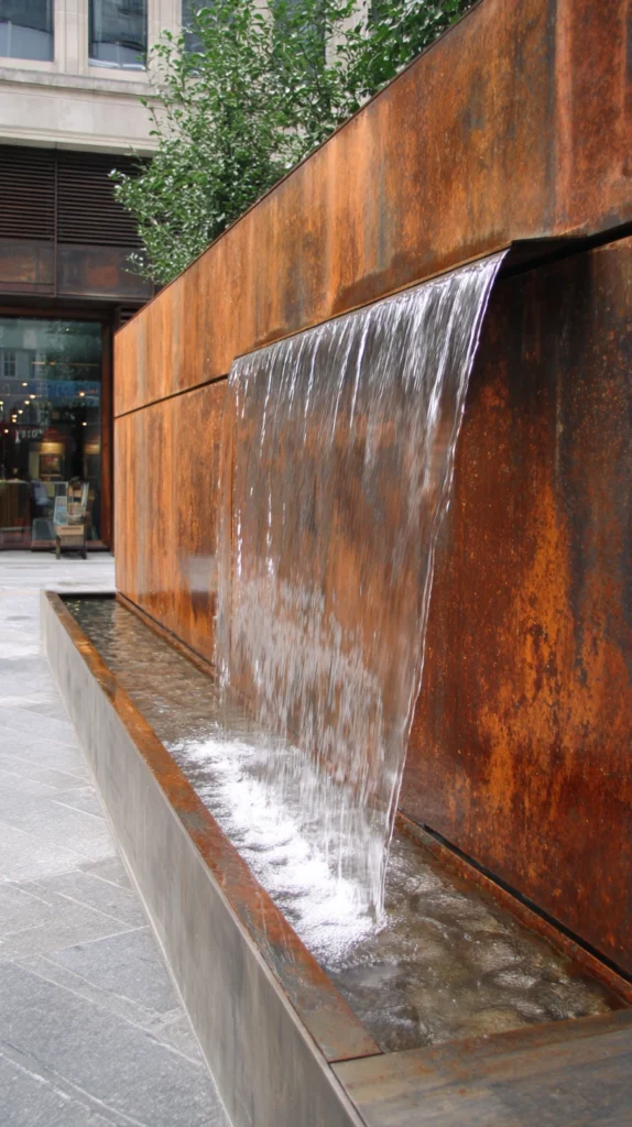 Water Meets Wall: 15 Backyard Waterfall Wall Ideas for a Sleek Statement Feature 3 fd 2 3