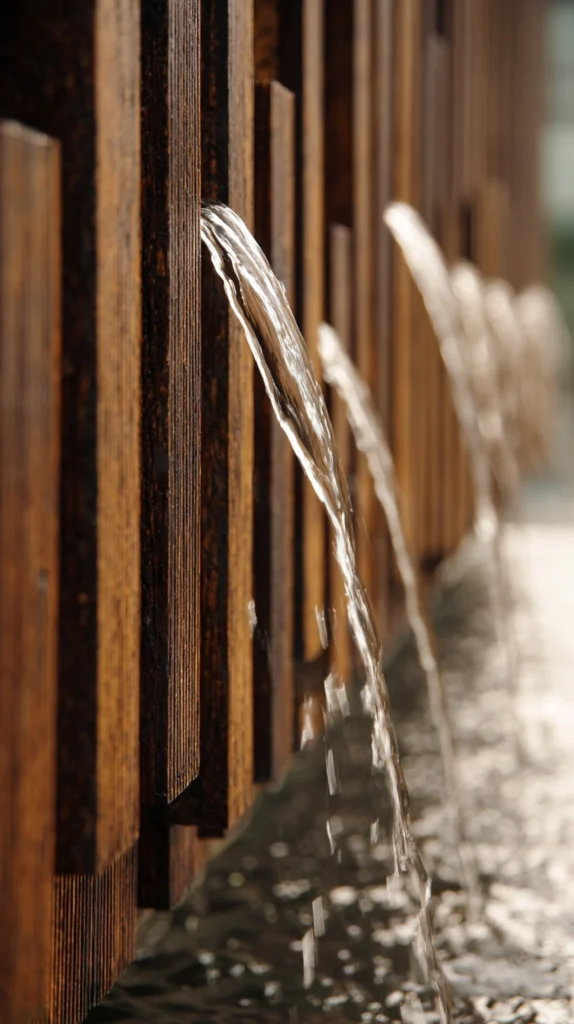 Water Meets Wall: 15 Backyard Waterfall Wall Ideas for a Sleek Statement Feature 7 fd 6 3