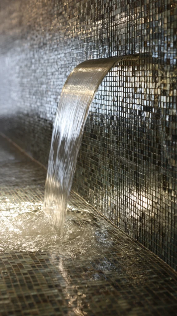 Water Meets Wall: 15 Backyard Waterfall Wall Ideas for a Sleek Statement Feature 9 fd 8 3