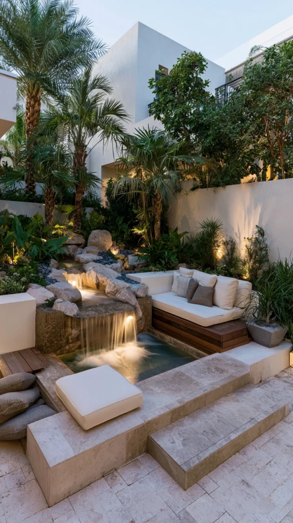 15 Backyard Corner Waterfall Ideas to Use Every Inch Beautifully 16 fq 15