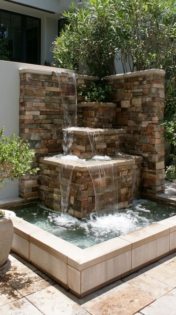 15 Backyard Corner Waterfall Ideas to Use Every Inch Beautifully 3 fq 2