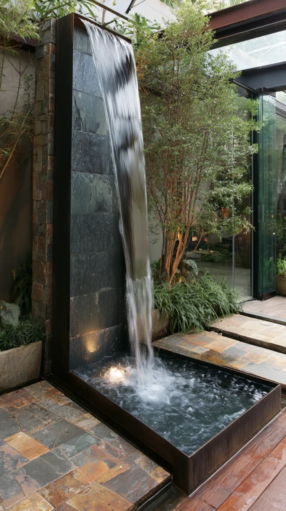 15 Backyard Corner Waterfall Ideas to Use Every Inch Beautifully 6 fq 5