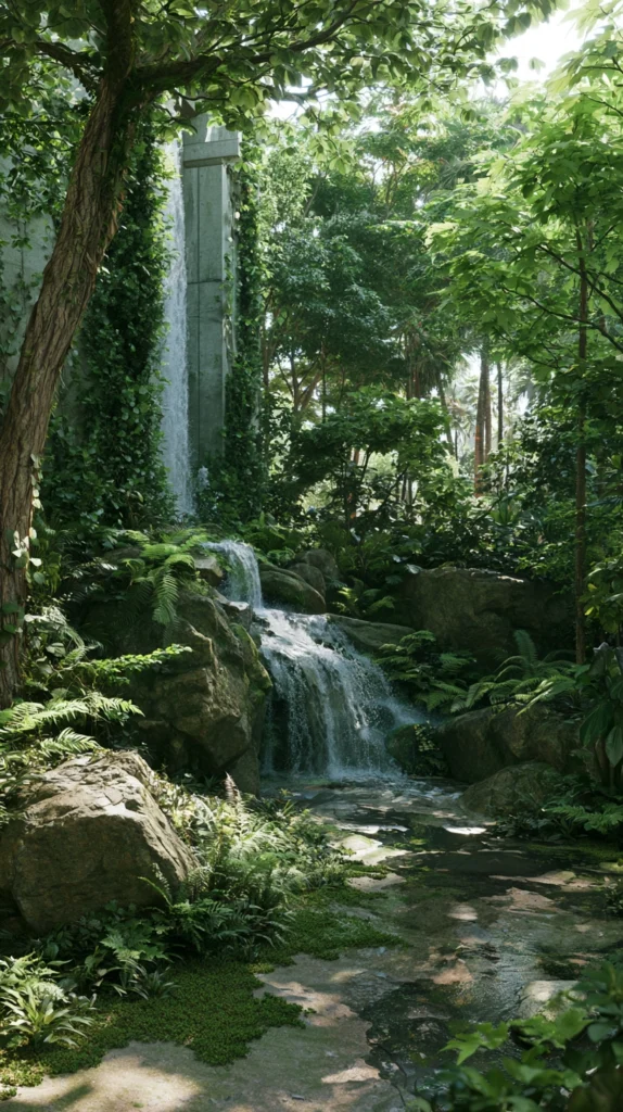 15 Backyard Corner Waterfall Ideas to Use Every Inch Beautifully 7 fq 6