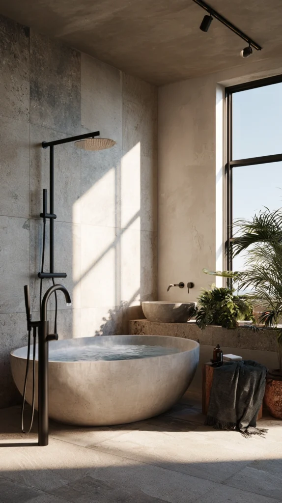 13 Organic Modern Bathroom Ideas with Spa-Like Warmth 2 fr 1 8