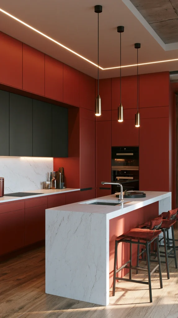15 Cherry Red Kitchen Ideas for a Bold Designer Look 11 fr 10 4