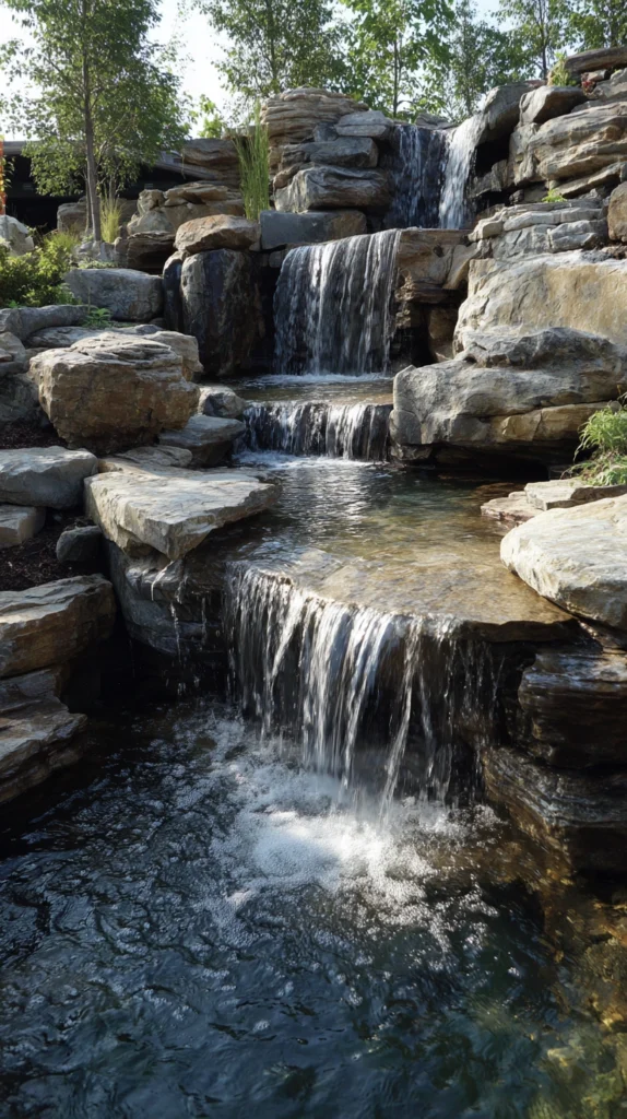 14 DIY Backyard Waterfall Ideas You Can Build on a Budget 15 gh 14